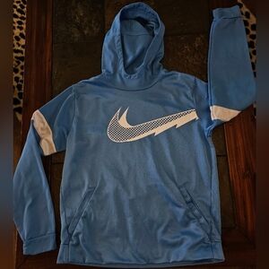Youth XL, Nike baby blue hooded sweatshirt